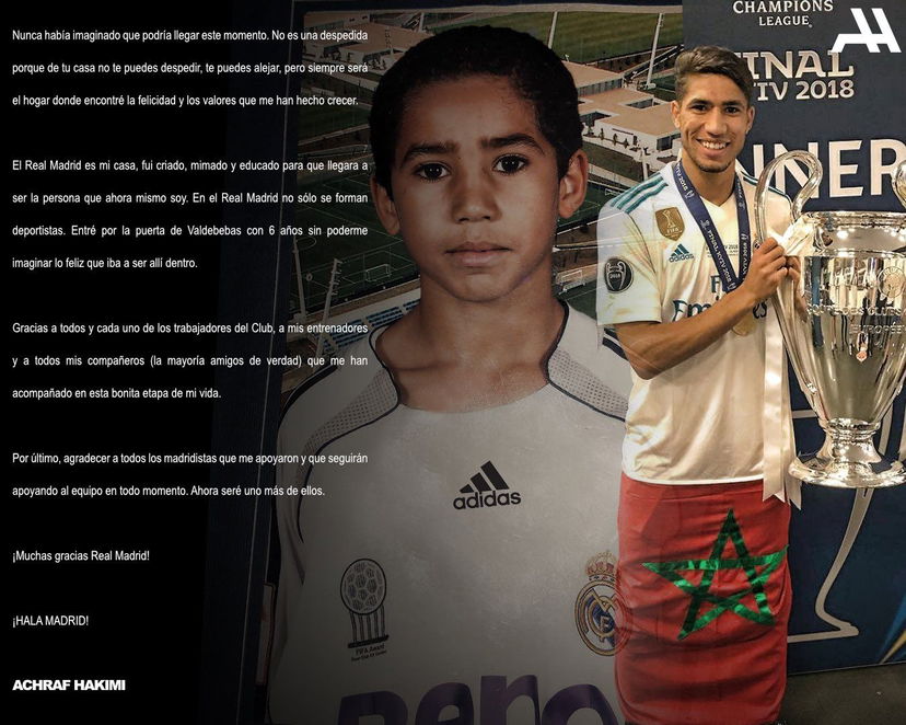 Hakimi saluta il Real: “Sarà per sempre casa mia” preview
