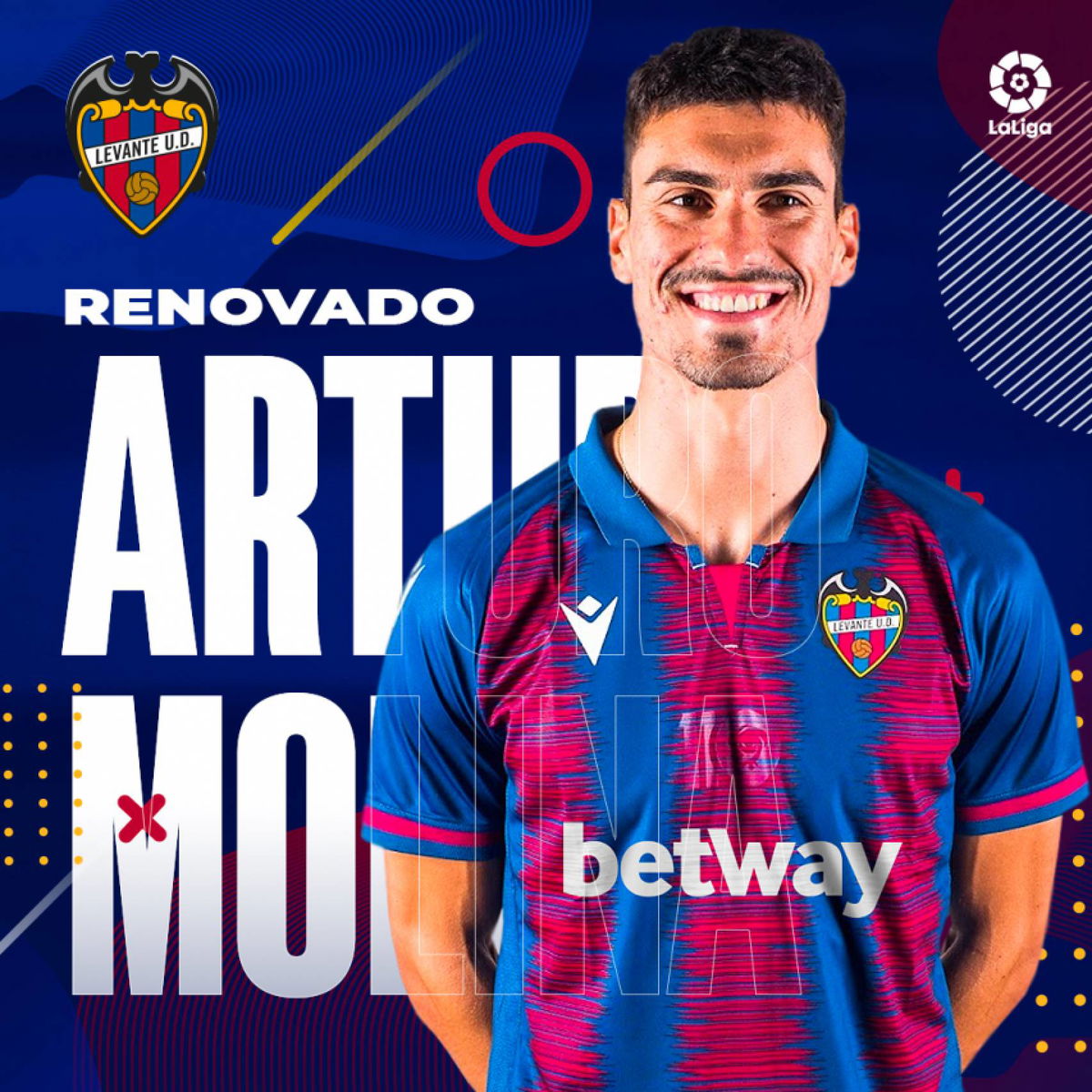 Ufficiale, Molina rinnova con il Levante. La nota article-post