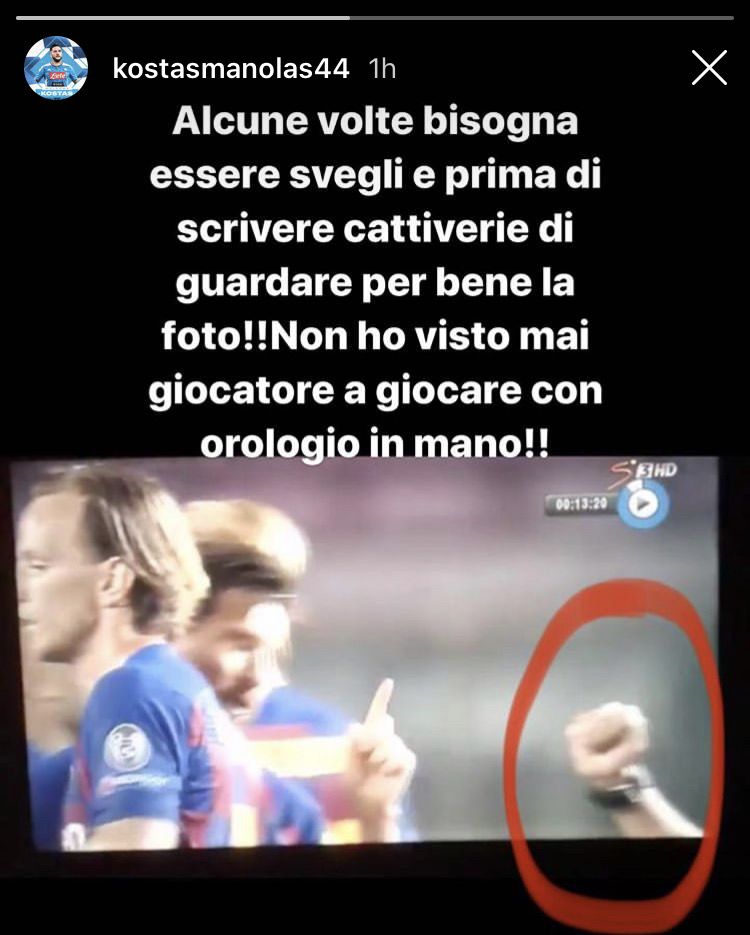 Manolas: “Messi non mi saluta? Non ho mai visto un calciatore in campo con un orologio” preview