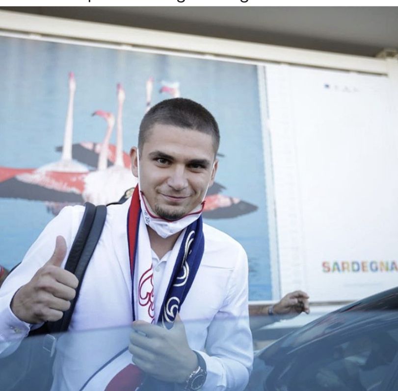 Cagliari, Marin è arrivato in Sardegna preview