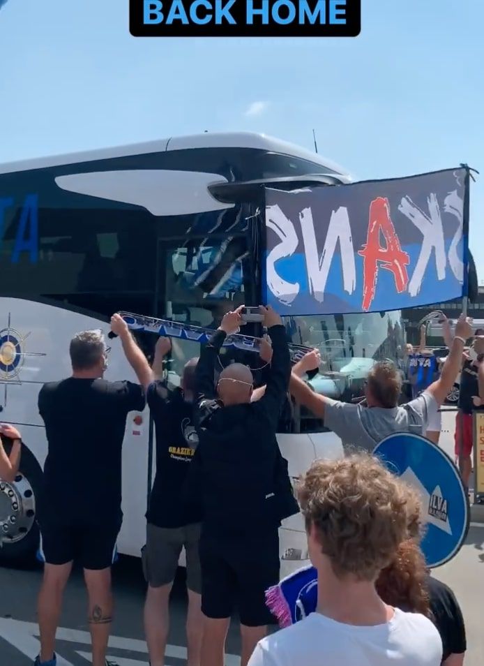 L’Atalanta torna a Bergamo e trova una grandissima accoglienza preview