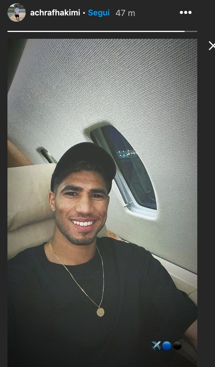Inter, ecco Hakimi: il marocchino in volo verso Milano preview