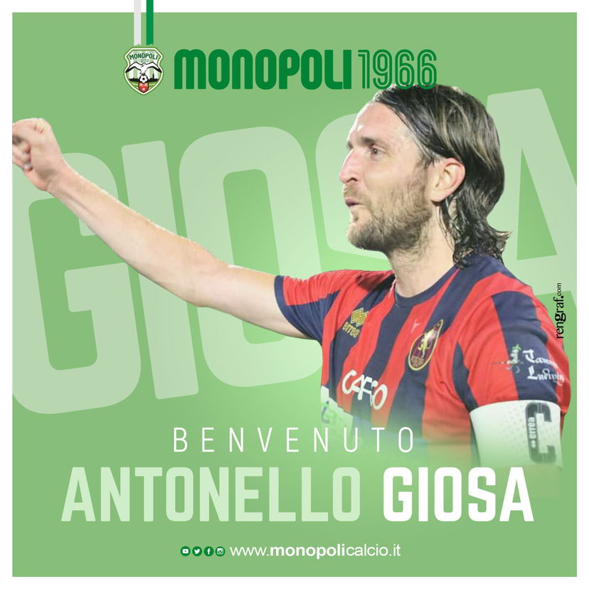 Ufficiale: Monopoli, ecco Giosa preview