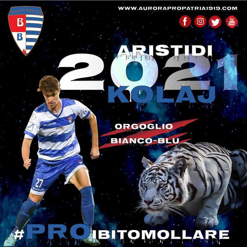 Ufficiale: Pro Patria, rinnovato il prestito di Kolaj preview