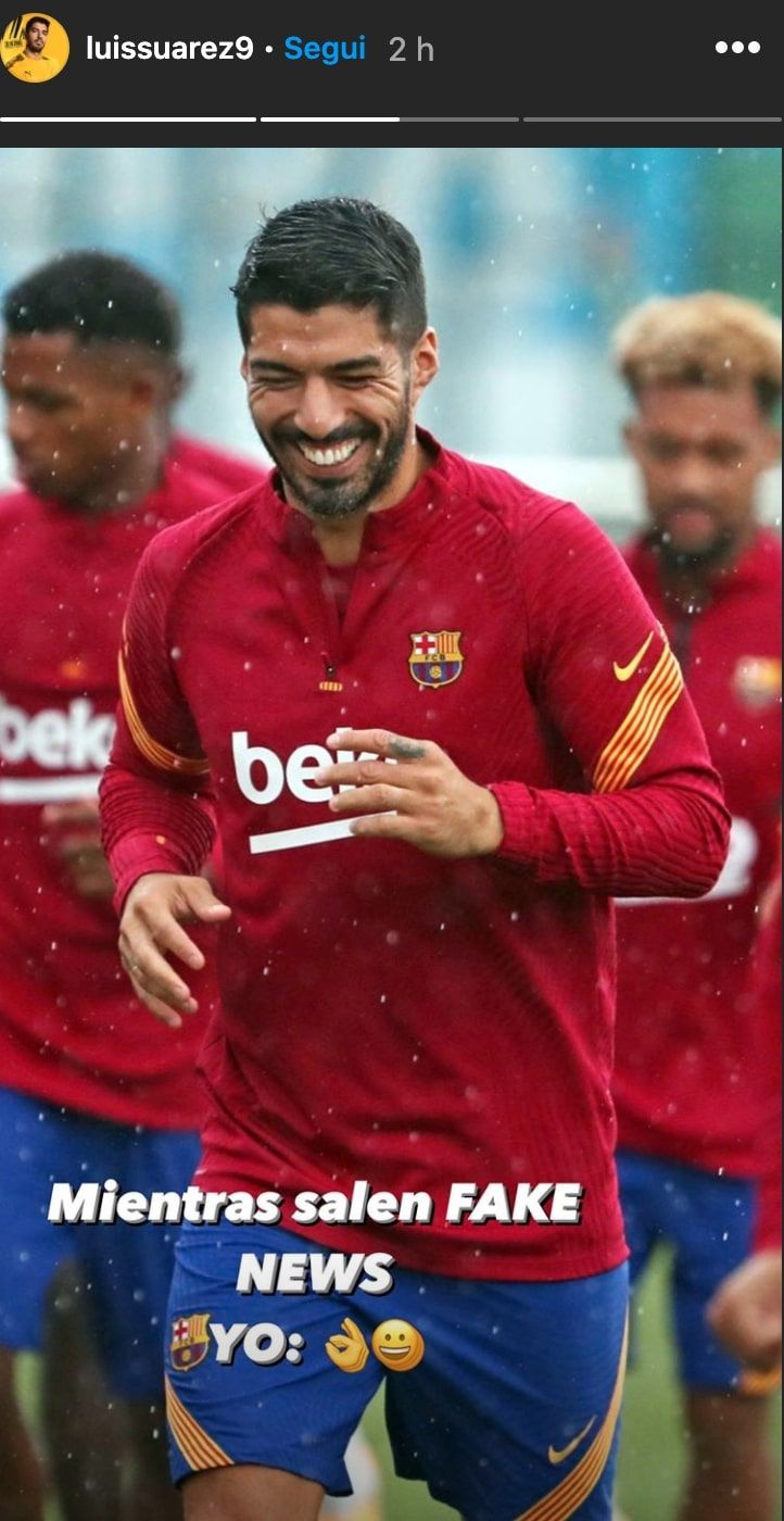 Suarez: “Mentre escono fake news io rido” preview