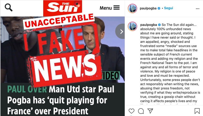 Pogba smentisce il The Sun: “Fake news, sono scioccato” preview