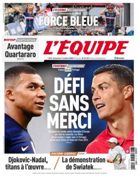 L’Equipe: Francia-Portogallo “sfida spietata” preview