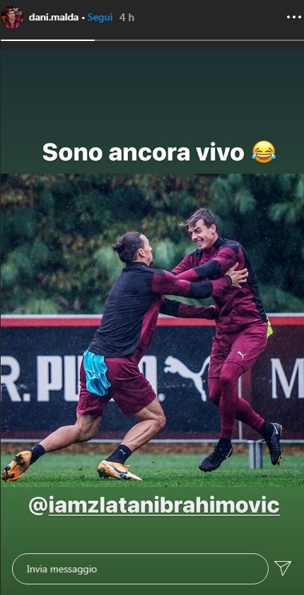 Daniel Maldini “lotta” con Ibra: «Sono ancora vivo» preview