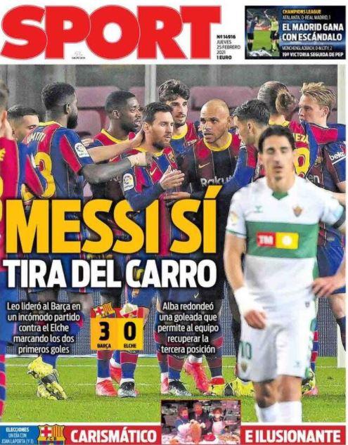 L’apertura di Sport: “Il Real Madrid vince con uno scandalo” preview