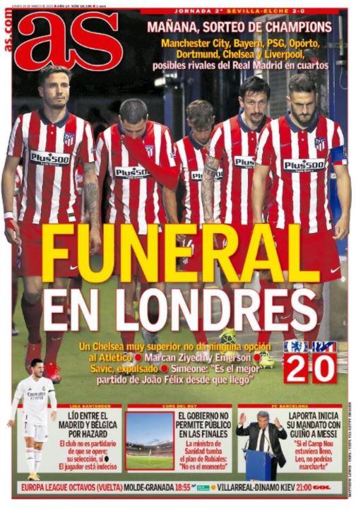 Le aperture spagnole, Marca: “Tutto per LaLiga”; AS: “Funerale a Londra” preview