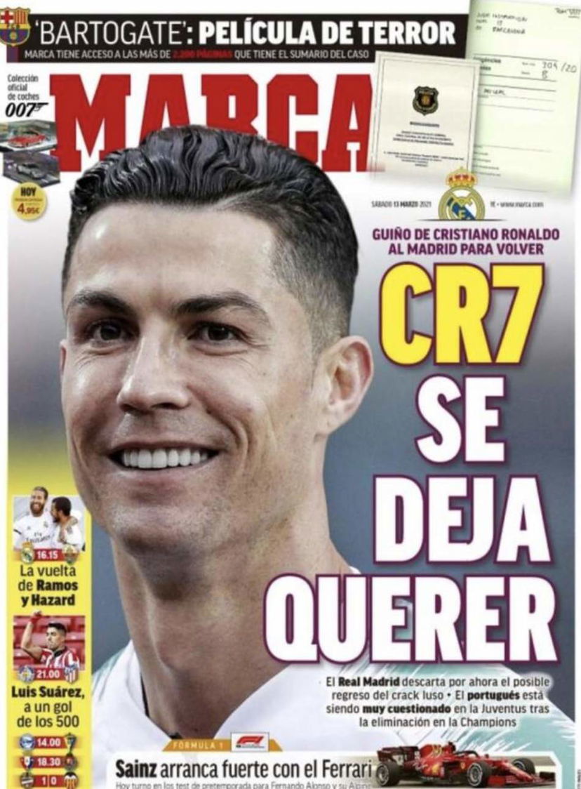 Marca: “Ronaldo si lascia desiderare, ma il Real per adesso esclude un suo ritorno” preview