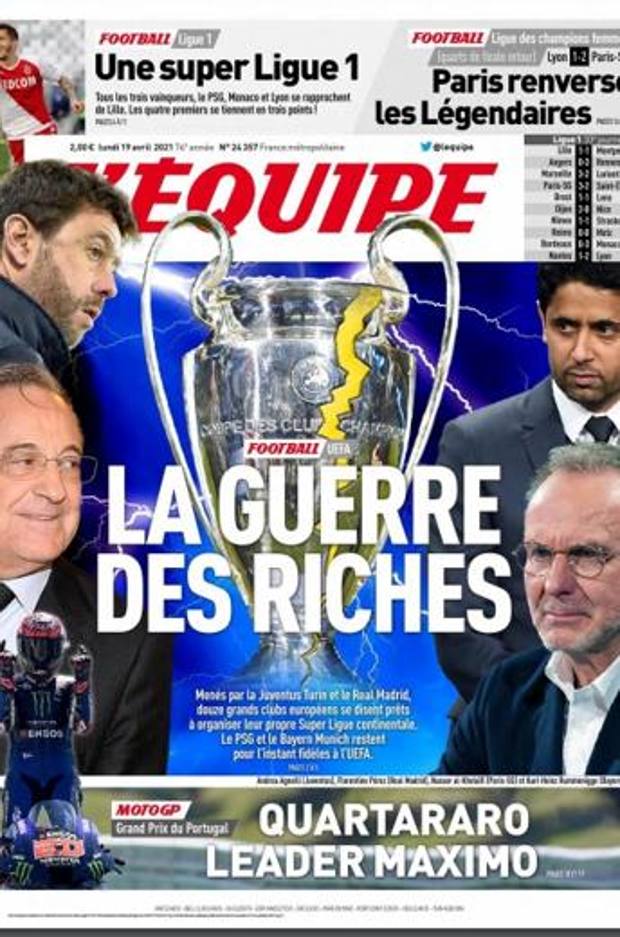 L’Equipe sulla Super Lega: “La guerra dei ricchi” preview