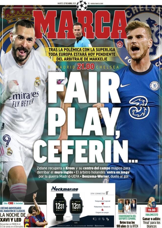 Le aperture dei quotidiani spagnoli: “Fair Play Ceferin” e “Real, attesa per l’arbitraggio Uefa di questa sera” preview