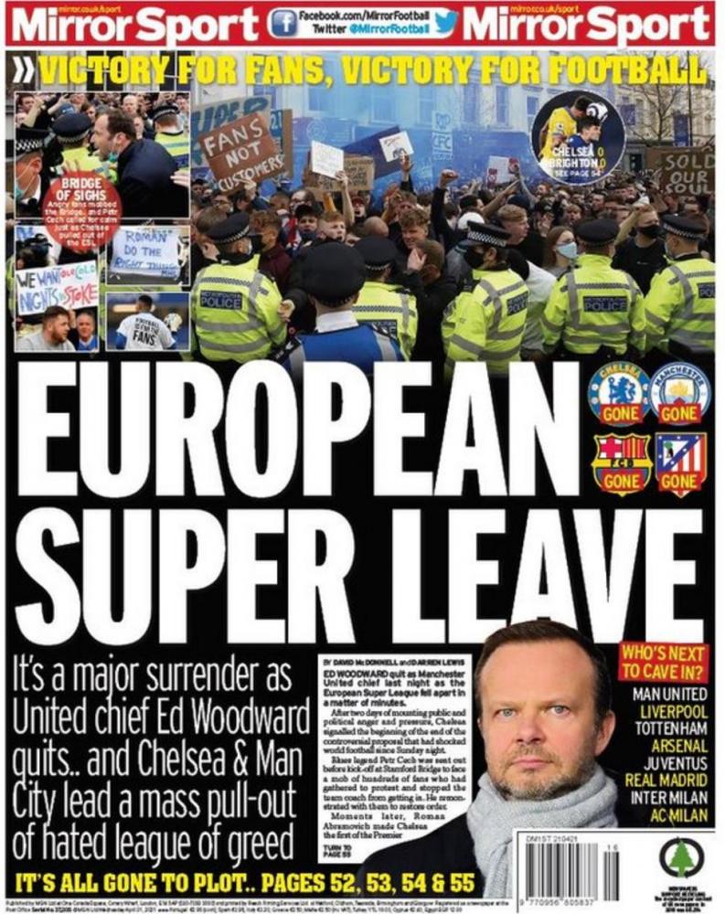 La Super Lega si scioglie, i quotidiani inglesi così: “Vittoria per i tifosi, vittoria per il calcio” preview