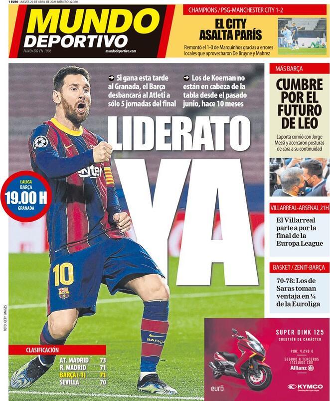 Mundo Deportivo: “Barça, il titolo adesso” preview
