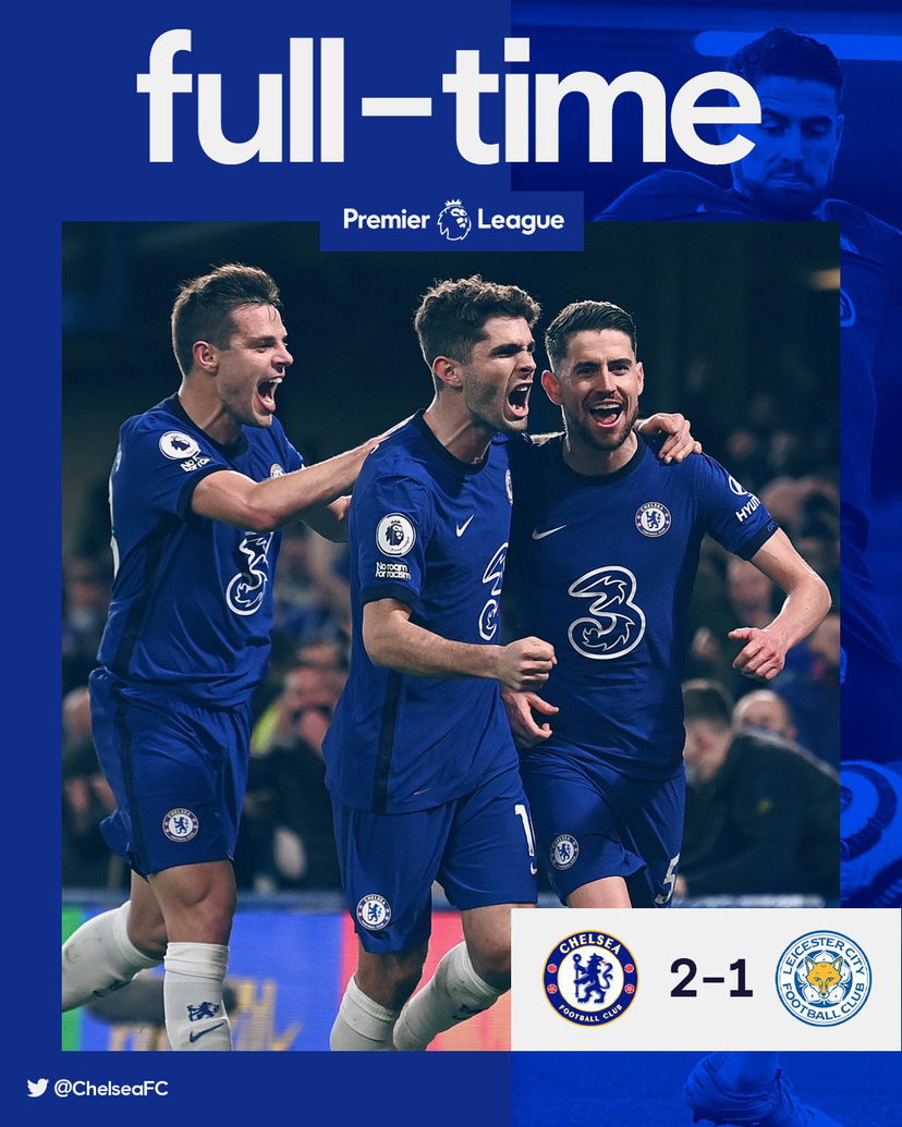 Premier, il Chelsea batte il Leicester 2-1 e lo scavalca al terzo posto. Champions sempre più vicina preview