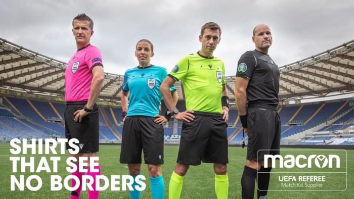 Europei, le nuove divise degli arbitri: avranno la cartina dell’Europa disegnata preview