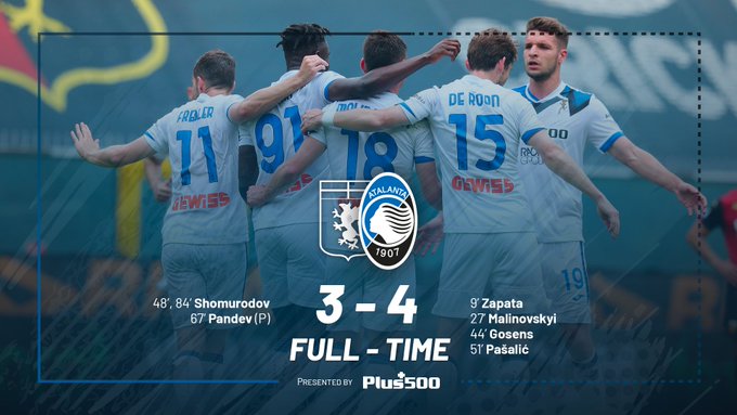 Atalanta, poker in casa del Genoa (4-3) e un altro anno in Champions preview