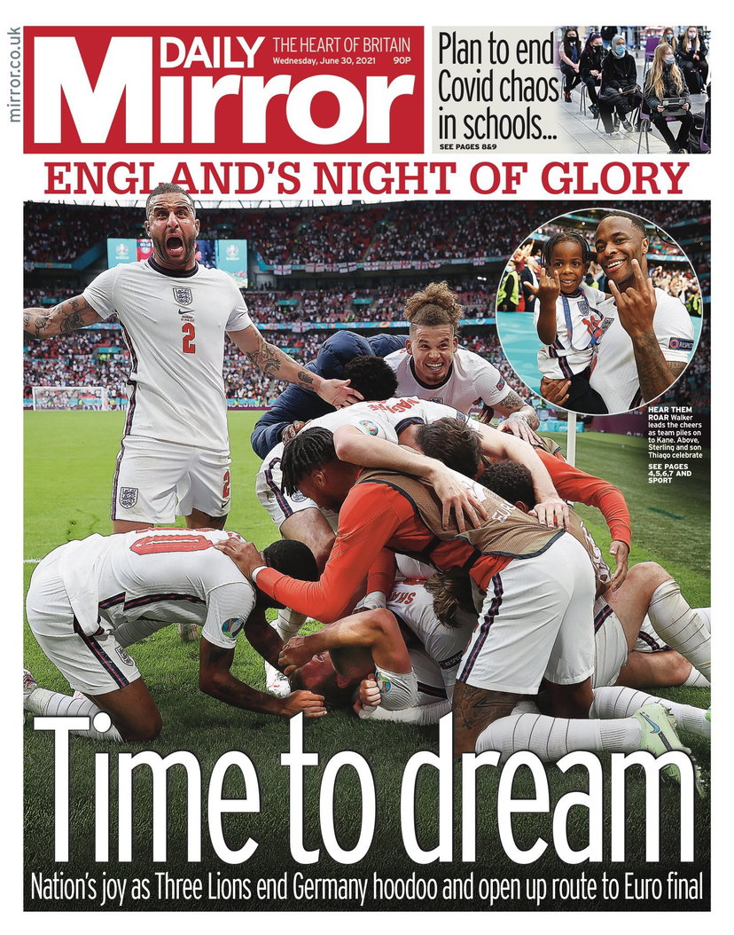 Le aperture dei quotidiani inglesi: “È ora di sognare” preview