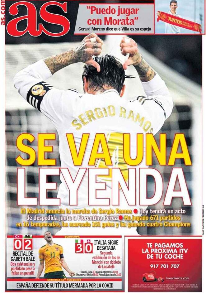 Le aperture spagnole su Sergio Ramos: “Se va una leyenda” article-post