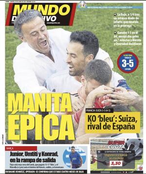 Spagna, le aperture dei principali quotidiani sportivi preview