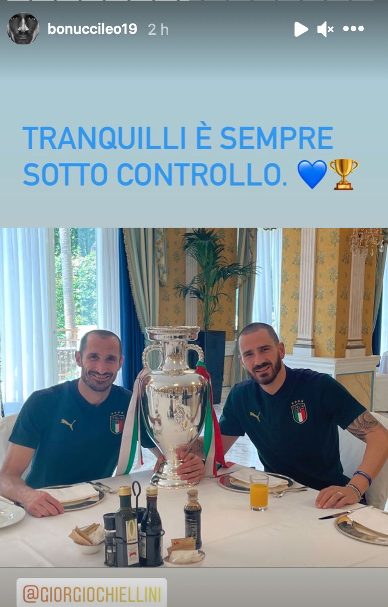 Bonucci e Chiellini: buon appetito con la Coppa preview