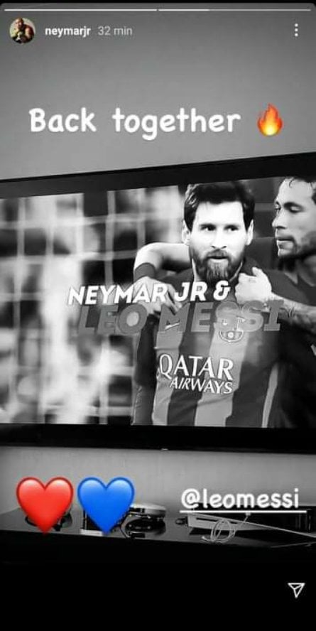 Neymar riabbraccia Leo Messi: “Di nuovo insieme” preview
