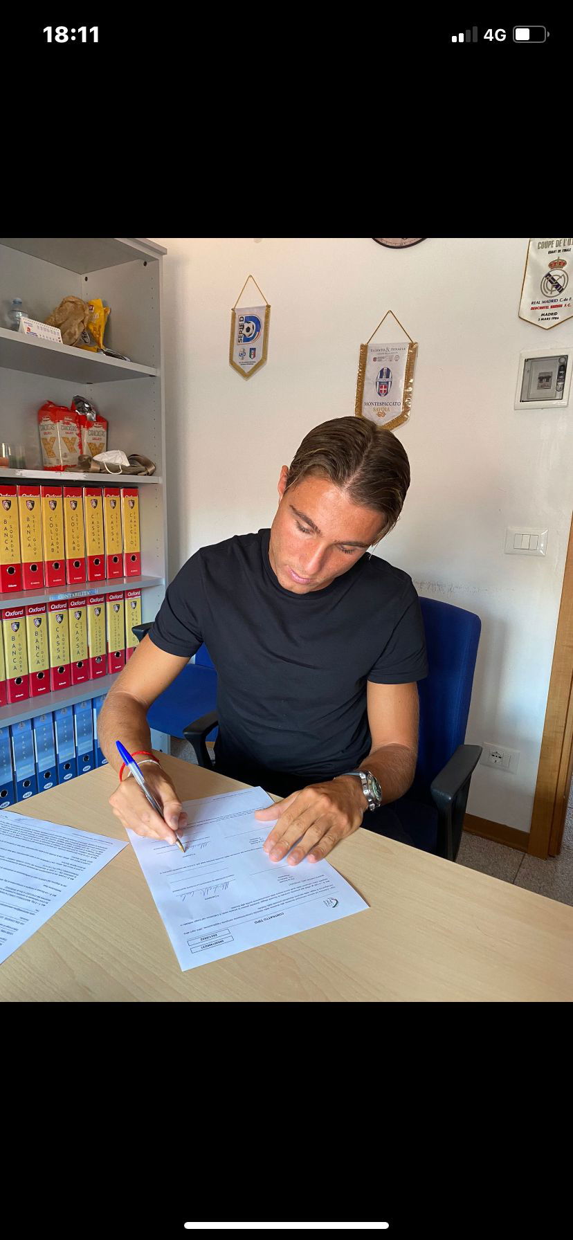 Martorelli al Montevarchi, la foto della firma preview