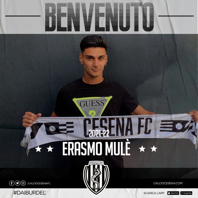 Ufficiale: Cesena, dalla Juve arriva il difensore Erasmo Mulè preview