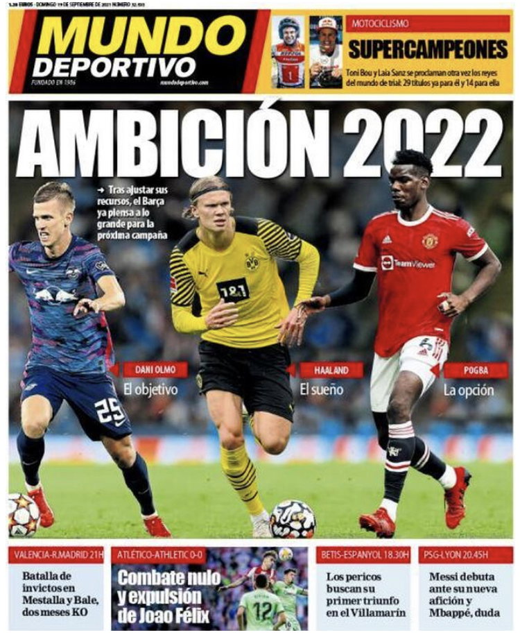 L’apertura del Mundo Deportivo: “Barcellona, le ambizioni del 2022” article-post