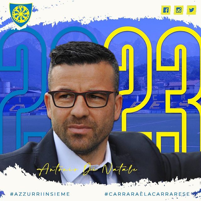 Carrarese, Di Natale confermato alla guida della squadra: la nota article-post