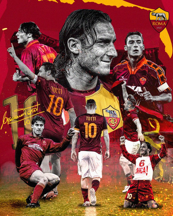Totti compie 45 anni, gli auguri della Roma preview