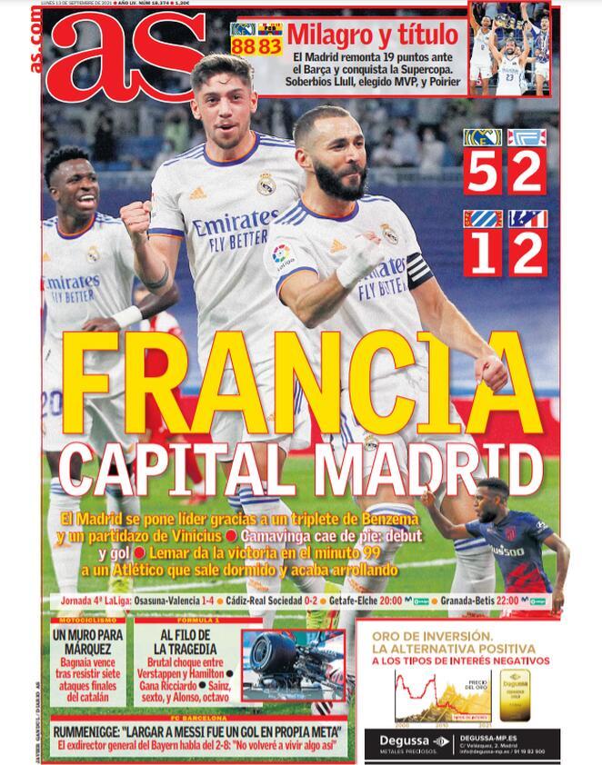 Spagna, le aperture dei quotidiani sportivi preview