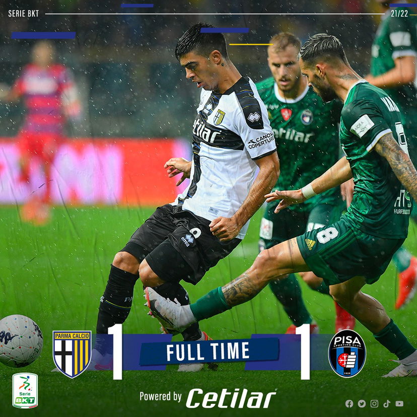 Serie B, il Parma ferma la striscia vincente del Pisa. Del Prato risponde a Lucca (1-1) preview