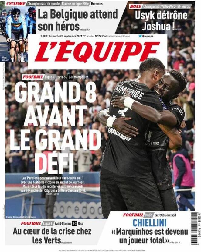 L’Equipe esalta il PSG: “La grande ottava prima della grande sfida” preview