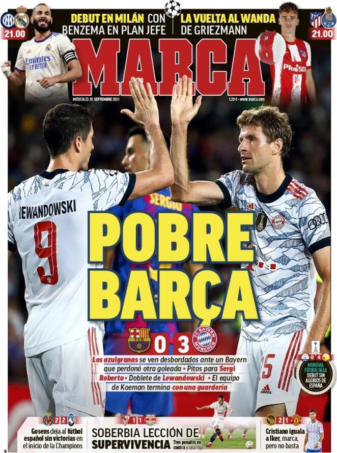 L’apertura di Marca: Povero Barça. Gosens impedisce la vittoria di una spagnola all’esordio preview