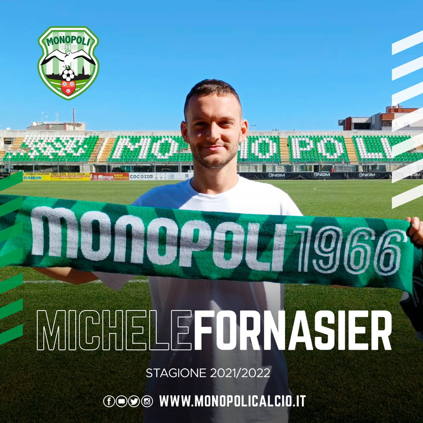 Ufficiale: Fornasier firma fino al 2024 con il Monopoli preview