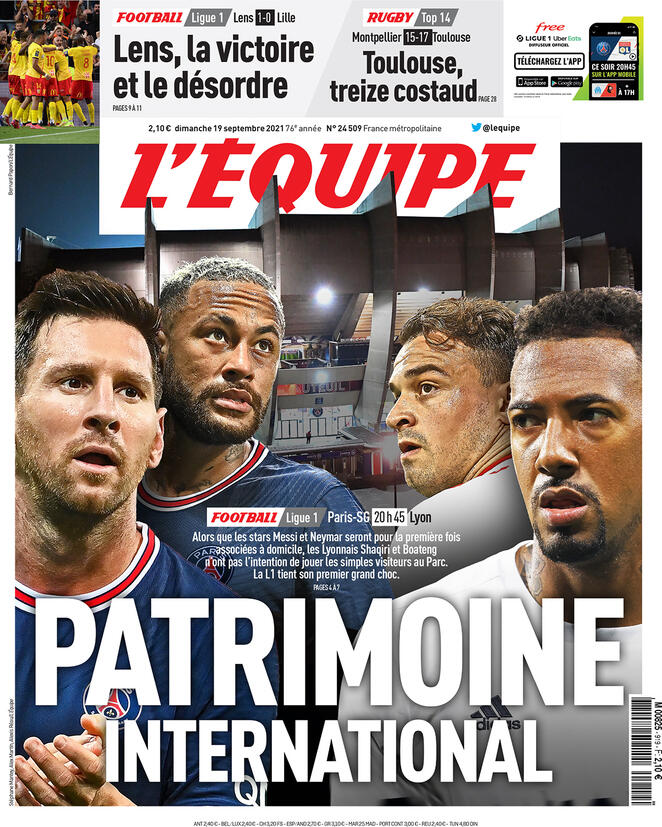 La prima pagina dell’Equipe su PSG-Lione preview