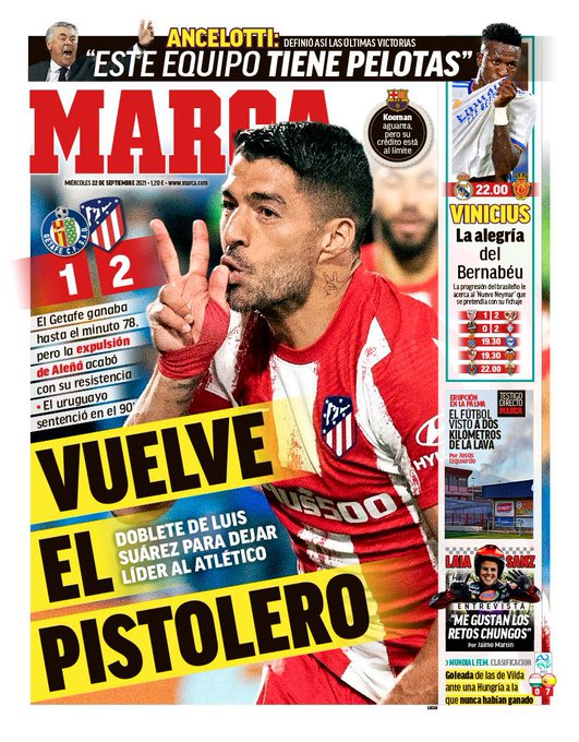 Le prime pagine di As e Marca sull’Atletico Madrid: “Ritorna il pistolero “ preview