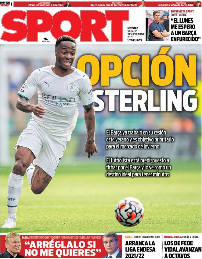 Sport: Barcellona, opzione Sterling preview