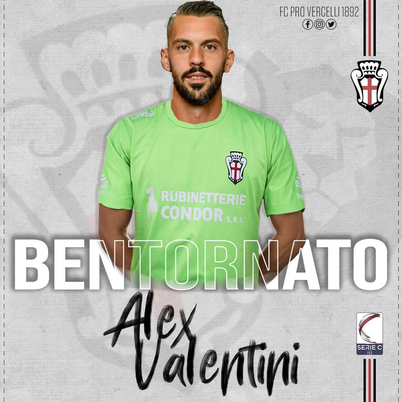 Ufficiale: Alex Valentini è un nuovo portiere della Pro Vercelli preview