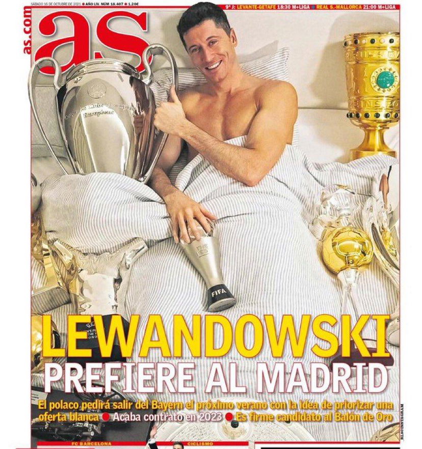 L’apertura di As: “Lewandowski preferisce il Real Madrid” preview