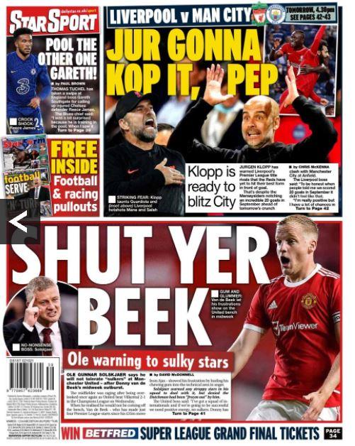 Le aperture dei quotidiani inglesi di oggi: “Scontro Van de Beek-Solskjaer” preview