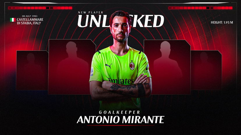 Ora è ufficiale: Mirante nuovo portiere del Milan preview