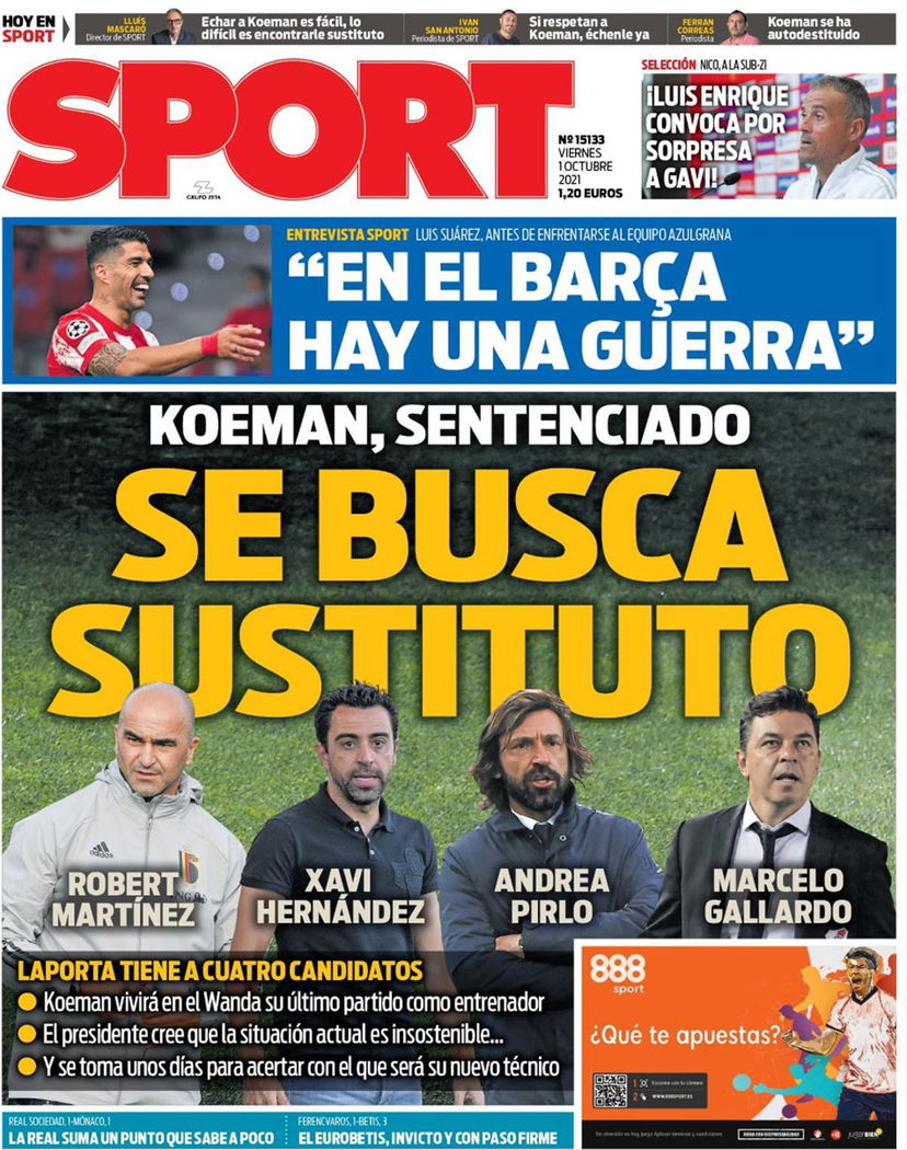 Sport: Koeman si gioca tutto nel derby con l’Atletico. Quattro candidati preview