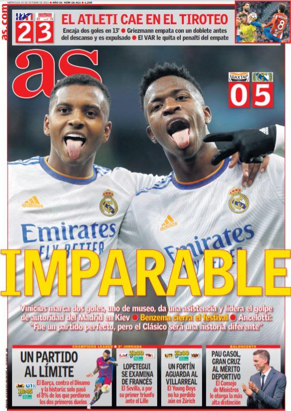 L’apertura di AS: “Vinicius inarrestabile” preview