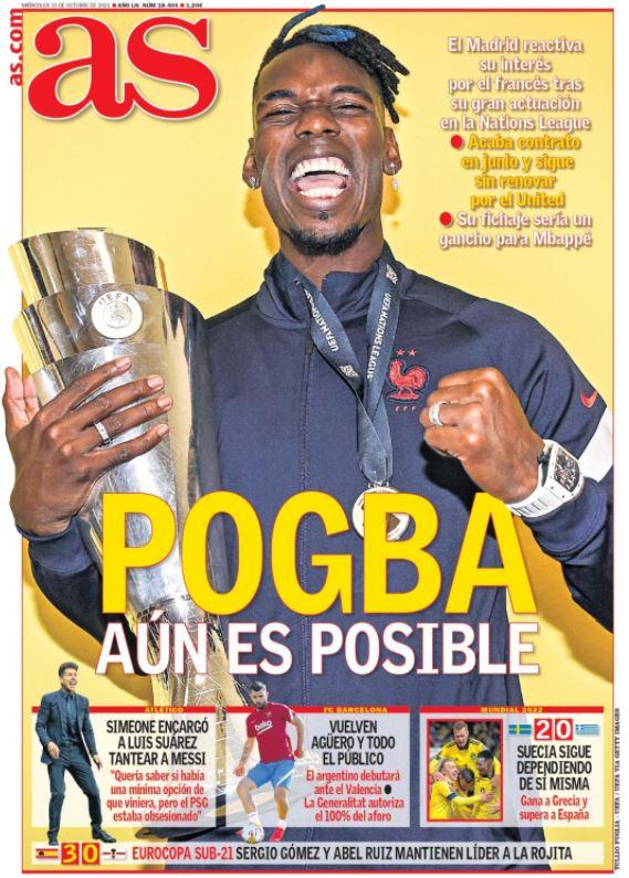 L’apertura di AS: “Real, Pogba è ancora possibile” article-post