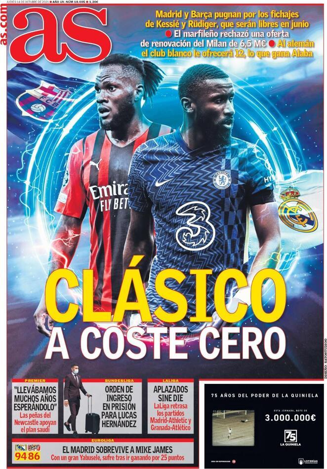 L’apertura di AS: “Clasico a costo zero” preview