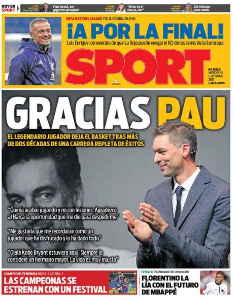 L’apertura di Sport: “Luis Enrique cerca la finale” preview