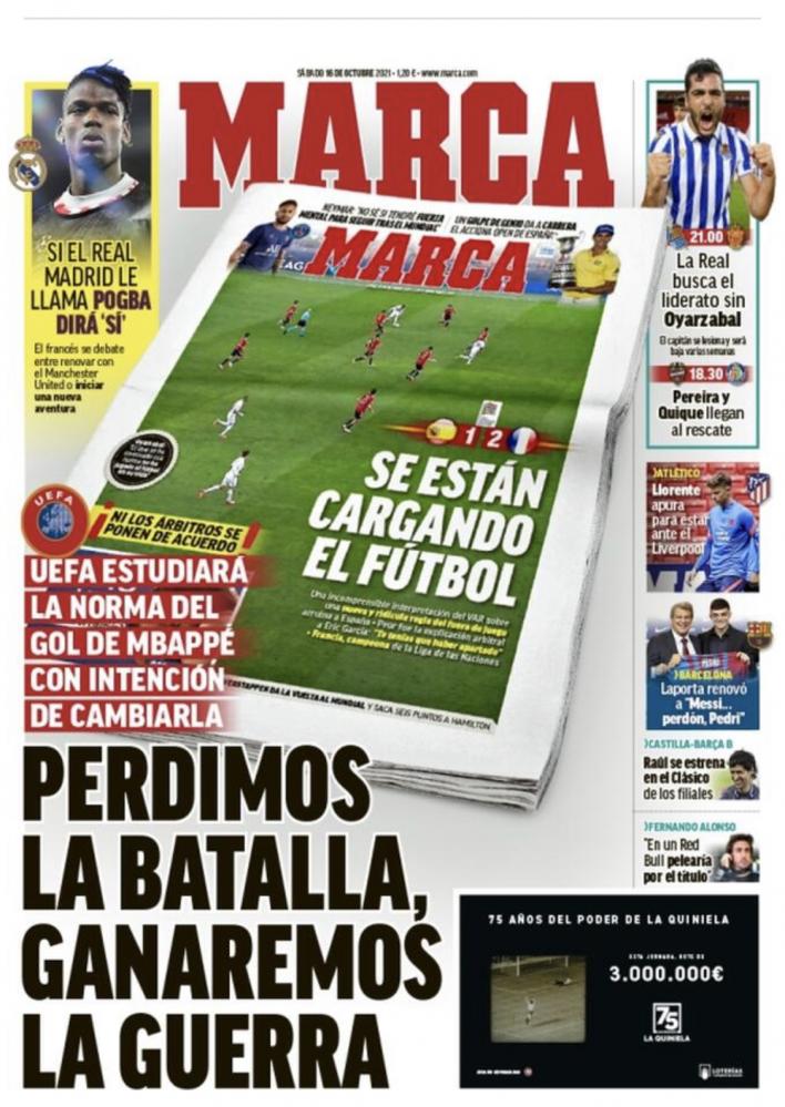 L’apertura di Marca: “L’Uefa studia una nuova regola sul fuorigioco. Abbiamo vinto la guerra” preview